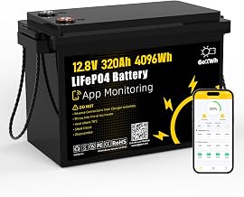12V 320AH ​LiFePO4 Lithium Battery with Bluetooth App for RV