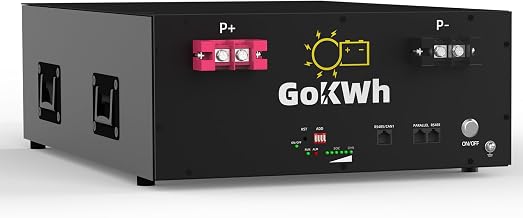 48V 100AH Lithium LiFePO4 Battery, 5.12kWh High-Capacity, Metal Case with APP, Perfect for Off-Grid Solar Systems, Home Backup Power &amp; Emergency Storage